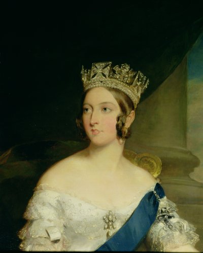 Portrait de la reine Victoria, 1843 (détail) - Francis Grant